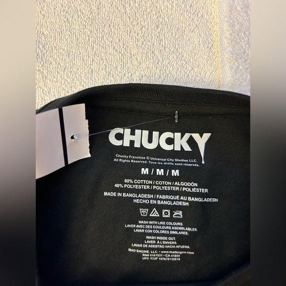 Chucky Black Short Sleeve Tee with Bold Graphic - Picture 2 of 3